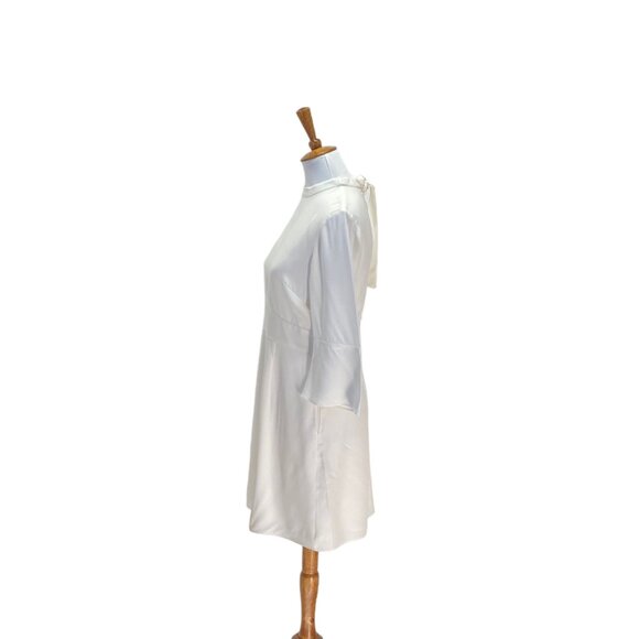 Reiss Midi Dress White Size 6 Minimalist - Picture 13 of 16